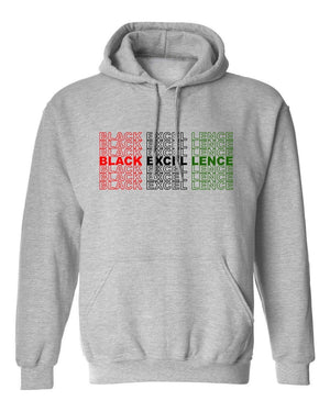 Black Excellence Hoodie Gray