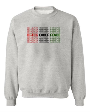 Black Excellence Crewneck Grey